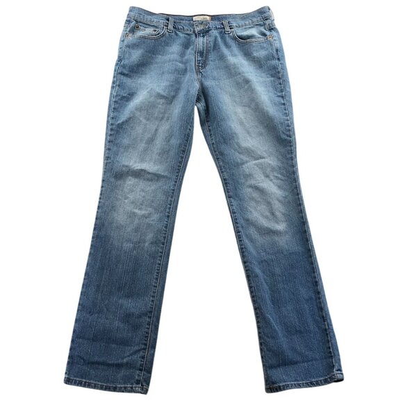 Levis Womens 505 Jeans Size 14L Light Blue Denim Straight Leg Classic - Picture 1 of 14